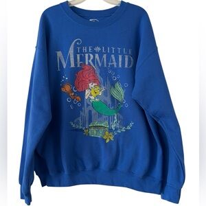 Disney Classic Little Mermaid Blue Crewneck Sweatshirt